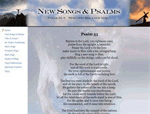 Tablet Screenshot of newsongsandpsalms.com